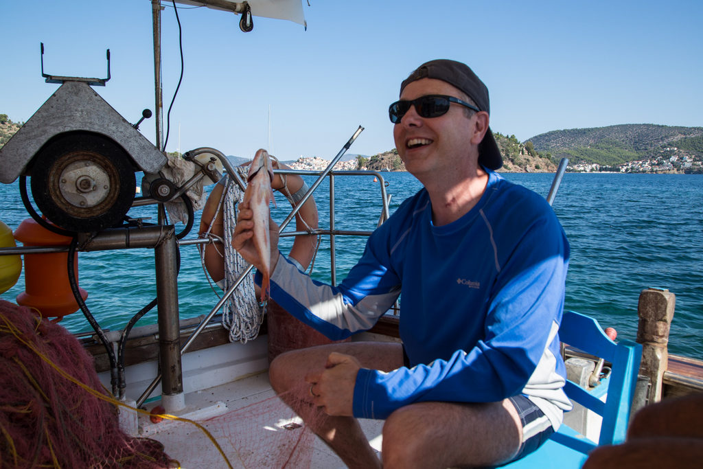 Fishing trip with Tassos Ladas around Poros island
