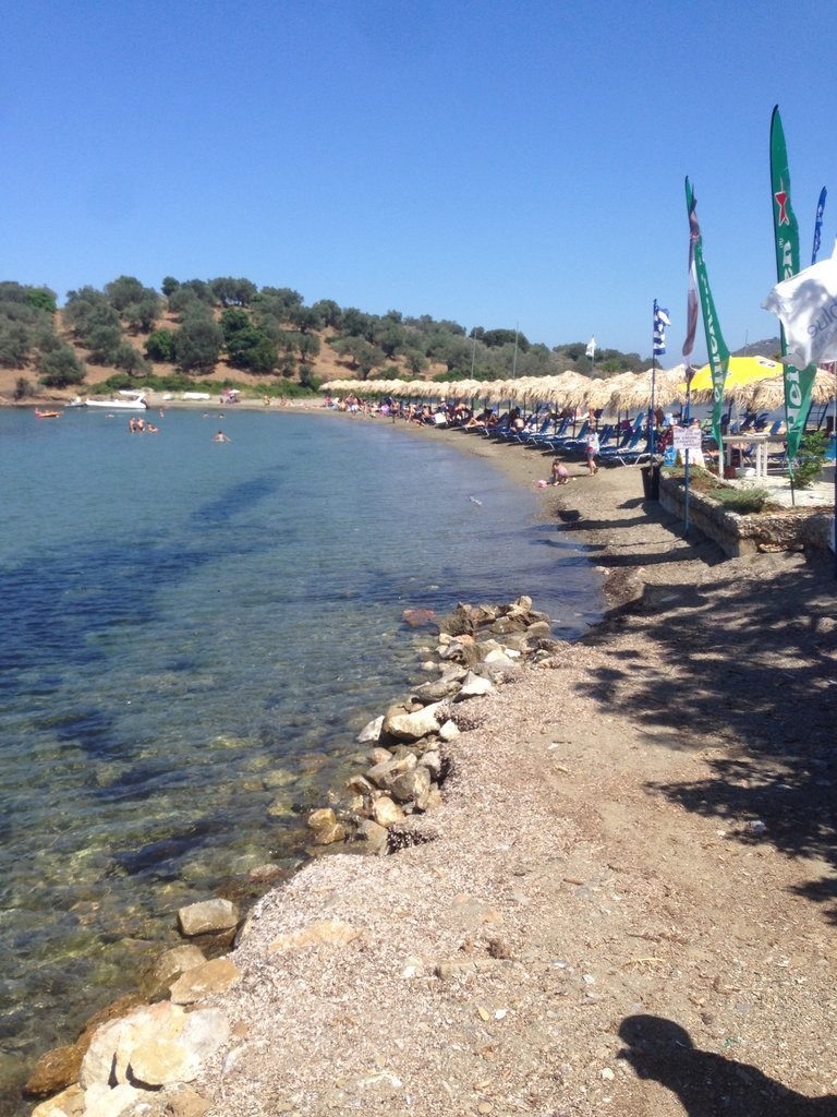 Aliki beach close to Live-Bio