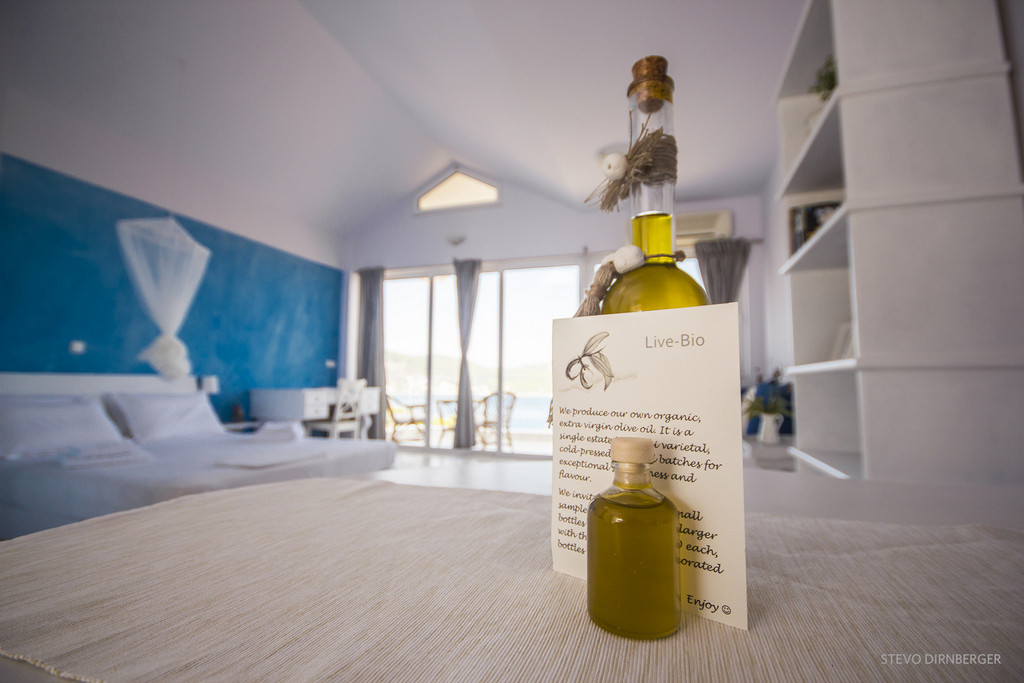 Live-Bio's organic olive oil for you to taste and take home