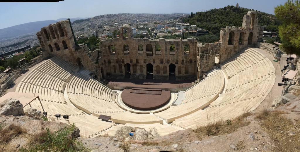 Wonderful experience in Greece - ancient theatre in Athens