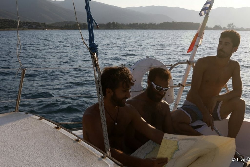 Sailing around Poros island