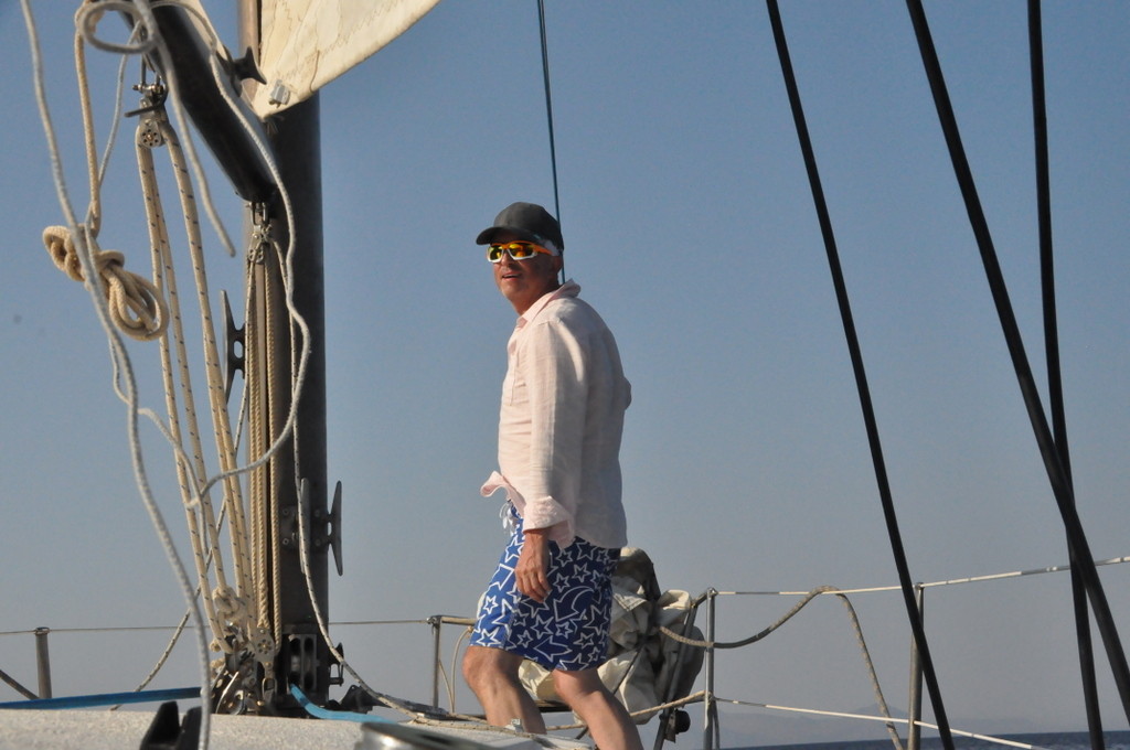 Sailing around Poros island