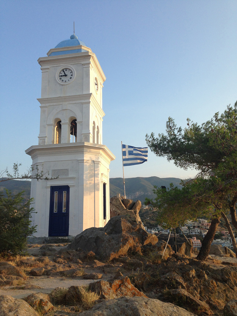 Poros clock tower - perfect spot for sunset watching