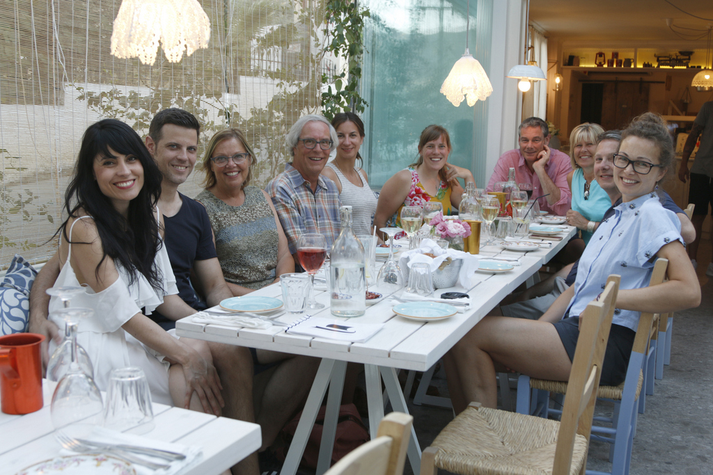 Tasting what we have cooked at Odyssey cooking classes