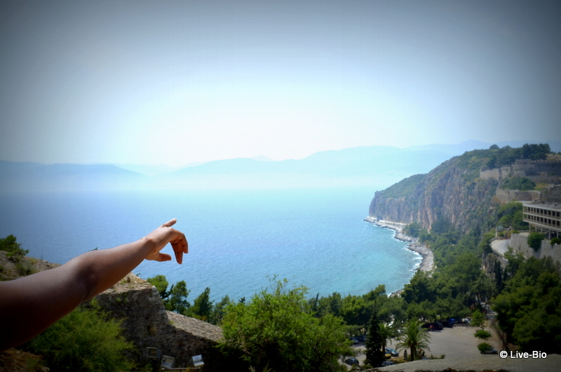 Nafplio view from the Palamidi castle