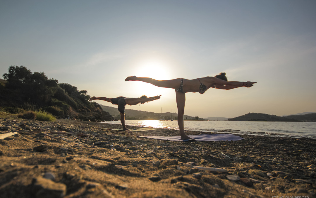 Yoga on the beach