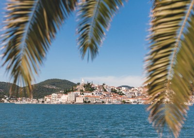 Poros view from Galatas