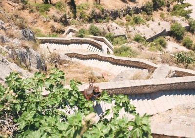 Nafplion - Climbing up the 999 steps to Palamidi castle