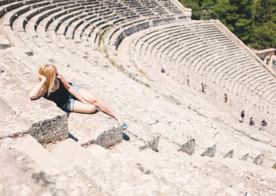 UNESCO Heritage Site the Ancient Epidaurus Theatre
