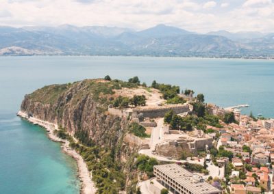 Nafplio view from the Palamidi castle