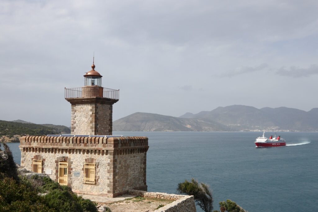 Dana lighthouse on Poros island