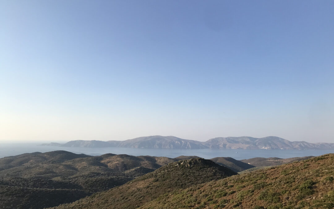 View from the turbines to Hydra